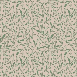 Herbs And Plants simple beige Green 