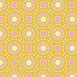 Mustard and pink motifs-nanditasingh