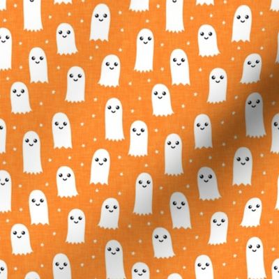 cute ghost - children's halloween - orange - LAD21