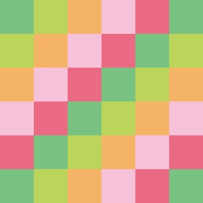 Square Pattern Sorbet Pastel Colors