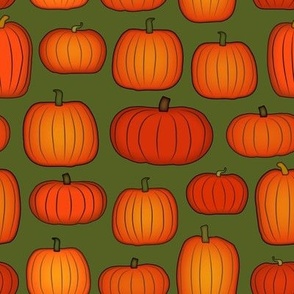 Pumpkins Medium Green 2