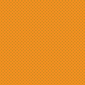 Orange With Olive Polka Dots - Small (Fall Rainbow Collection)
