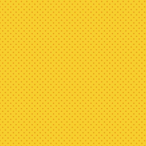 Yellow With Orange Polka Dots - Small (Fall Rainbow Collection)
