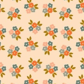 Small Scale Vintage Floral