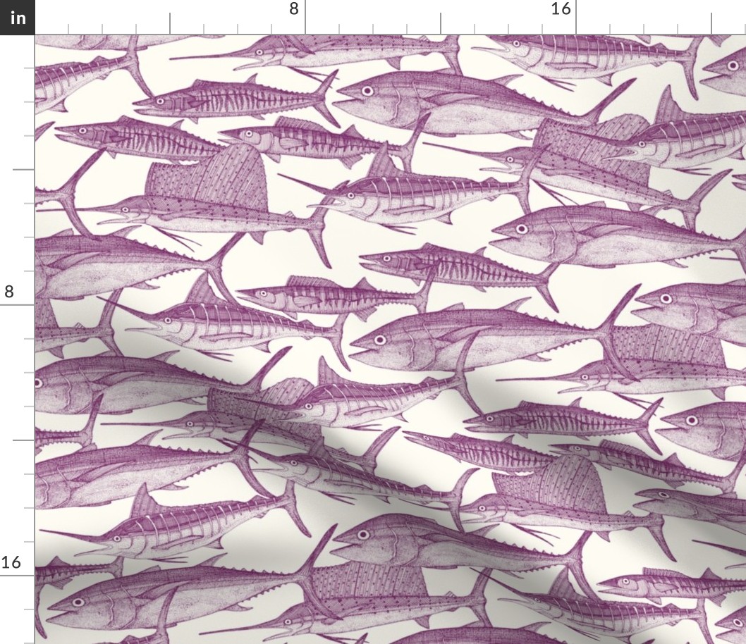 Atlantic fish purple small