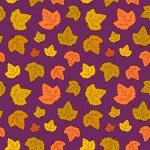 Autumn Leaves Small Purple