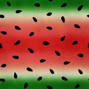 Watermelon Stripes Distressed Rotated - large scale