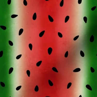 Watermelon Stripes Distressed - medium scale