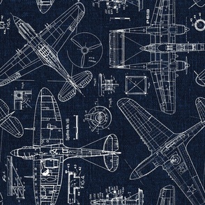 Aeroplane Fabric, Wallpaper and Home Decor | Spoonflower