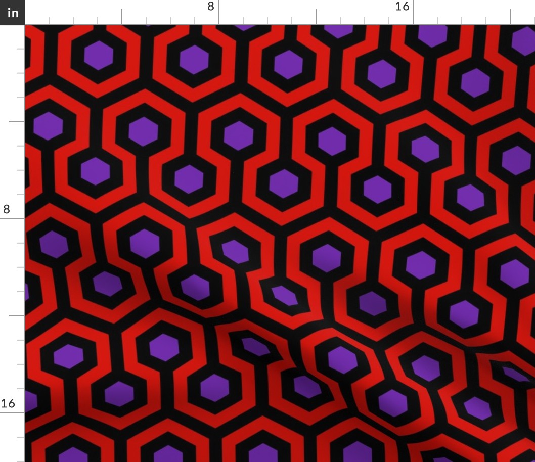 Geometric Pattern: Looped Hexagons: Virginie (standard version)
