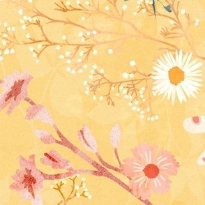 Midnight meadow - yellow (large)