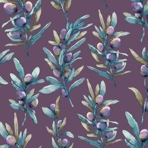 Olive Fruit Garden - Purple Regular Scale