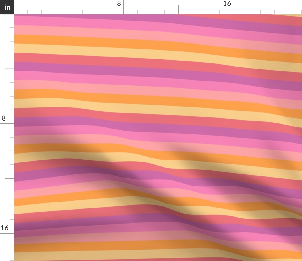 Rainbow Stripes Pink - medium scale