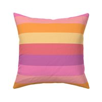 Rainbow Stripes Pink - extra large scale