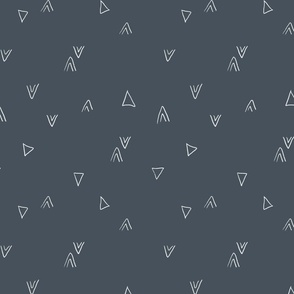 simple triangles in dark gray