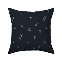 simple triangles in dark grey
