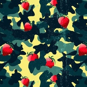 MILITARY strawberry fairytale textured