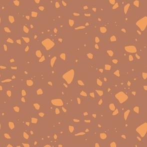 Terrazzo Orange Braun