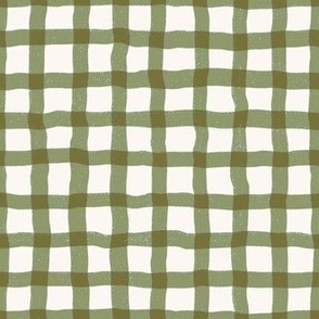 Loosey Goosey Gingham in Garden Green