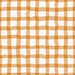 Loosey Goosey Gingham in Pumpkin Orange