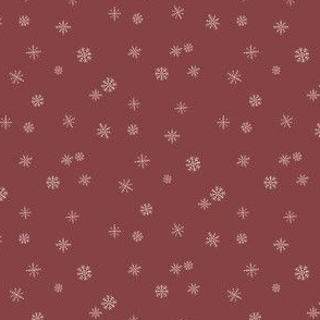 Burgundy Christmas Fabric, Wallpaper and Home Decor