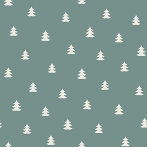 MEDIUm Christmas tree fabric - green