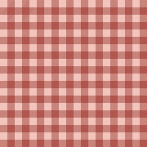 MEDIUM christmas plaid fabric - red and pink Christmas plaid