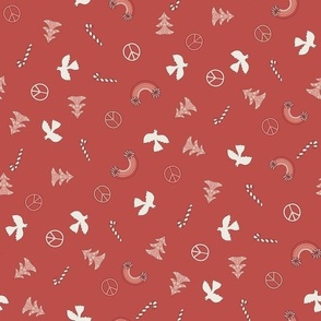 christmas fabric -mini design