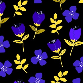 flower emotion black purple 
