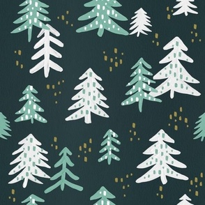 Christmas Trees – Teal & Mint