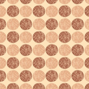 Textured retro circles Terracotta, Chili Powder