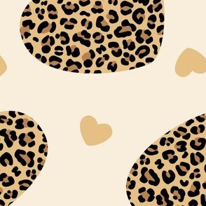 Multi-Color Leopard Print Hearts (Large Size)