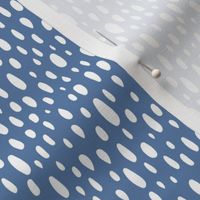 Rain Shower - Geometric Polka Dot Blue Regular Scale