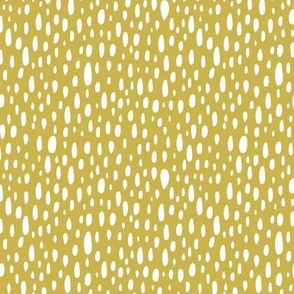 Rain Shower - Geometric Polka Dot Citron Yellow Regular Scale