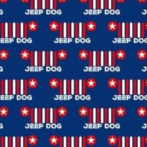 JEEP DOG PATRIOTIC STAR