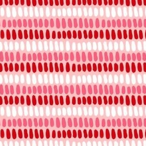 Valentine Dashes, Horizontal Stripe