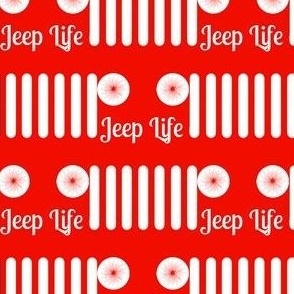 JEEP LIFE RED/WHITE