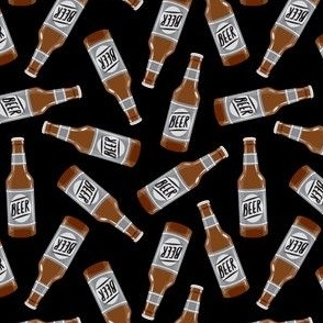 beer bottles - black  - LAD21