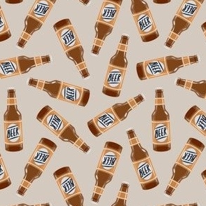 beer bottles - beige - LAD21