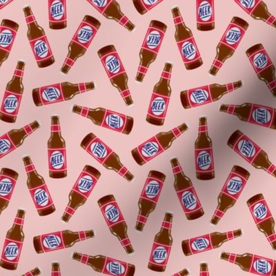 beer bottles - pink  - LAD21