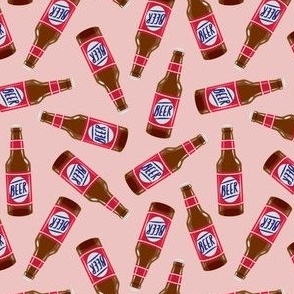 beer bottles - pink  - LAD21