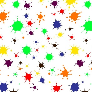 colorful splatter print