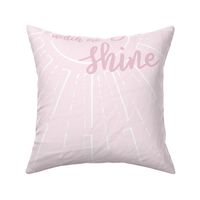 I am baby | Watch me shine - baby play mat 36x42 inch panel - baby pink
