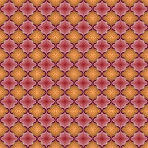 Orange and Red Diamonds geometric pattern