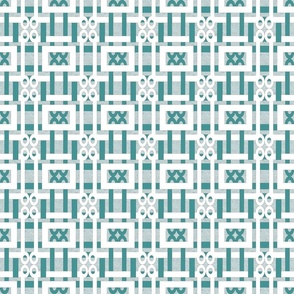 FALL 2021 WOVEN LINES TEAL