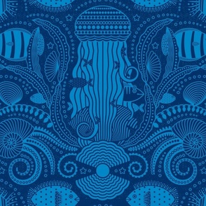 Sea Garden (Royal Blue)