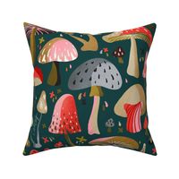 Mushroom Collection – Teal