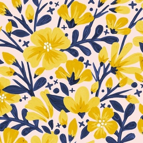 Blossom Pattern – Yellow & Blush
