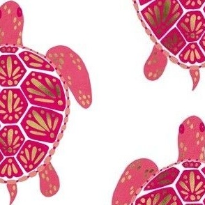 Sea Turtle – Pink & Cream