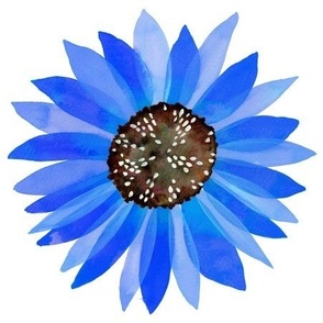 Single Sunflower – Blue